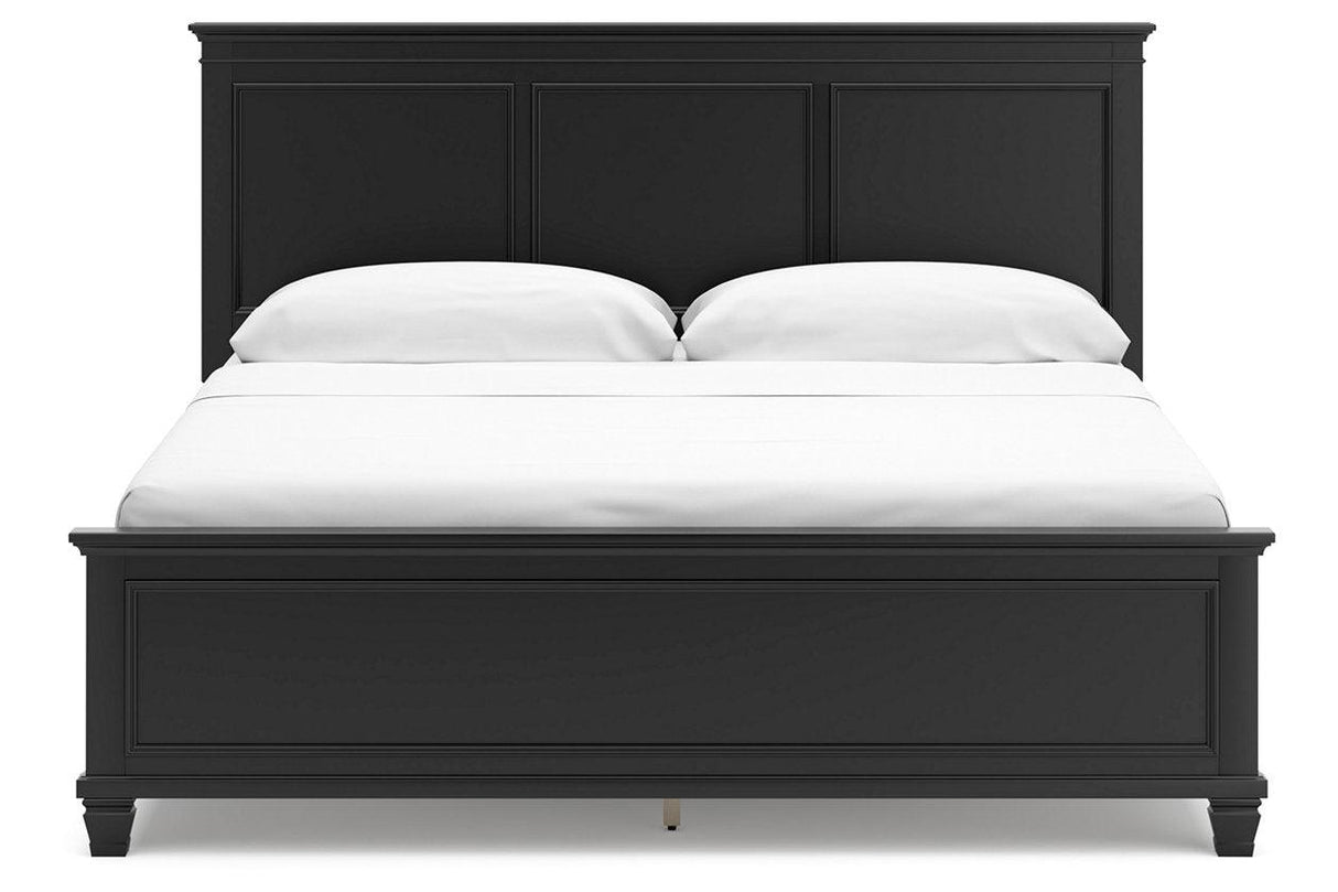 Lanolee Black California King Panel Bed by Ashley at Eve Furniture