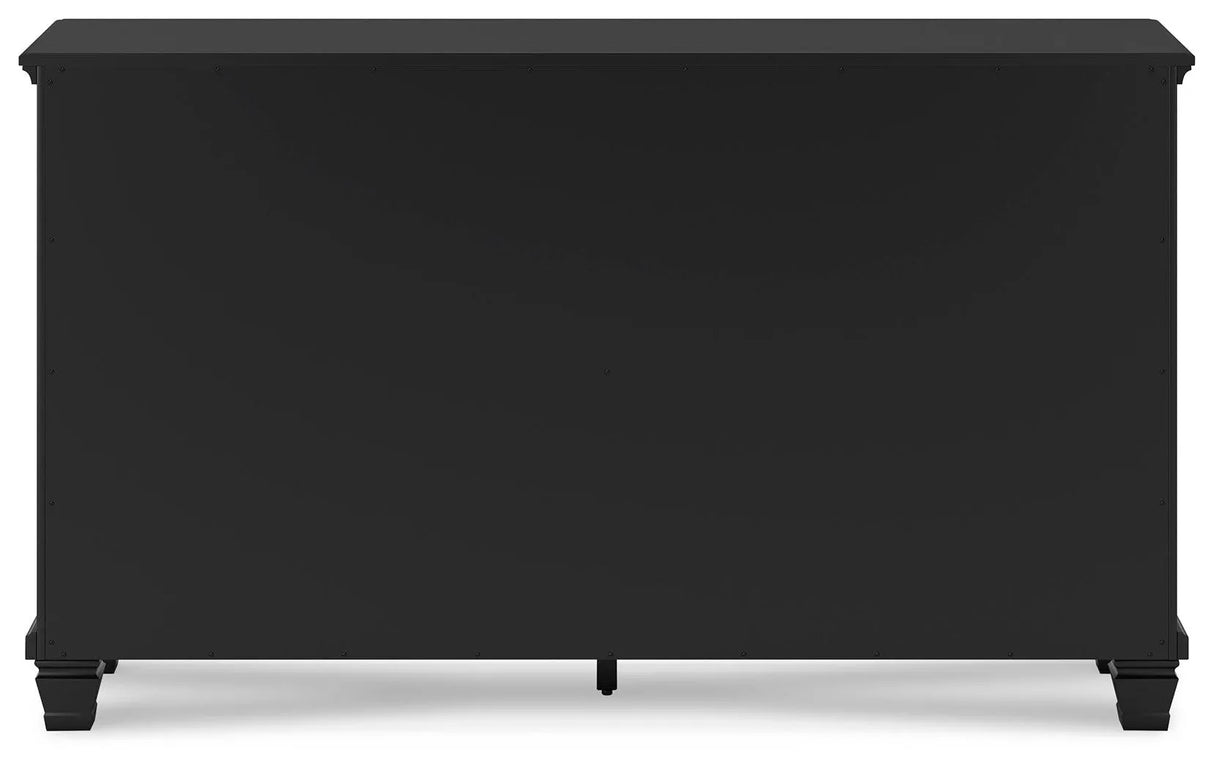 Lanolee Black Dresser by Ashley at Eve Furniture