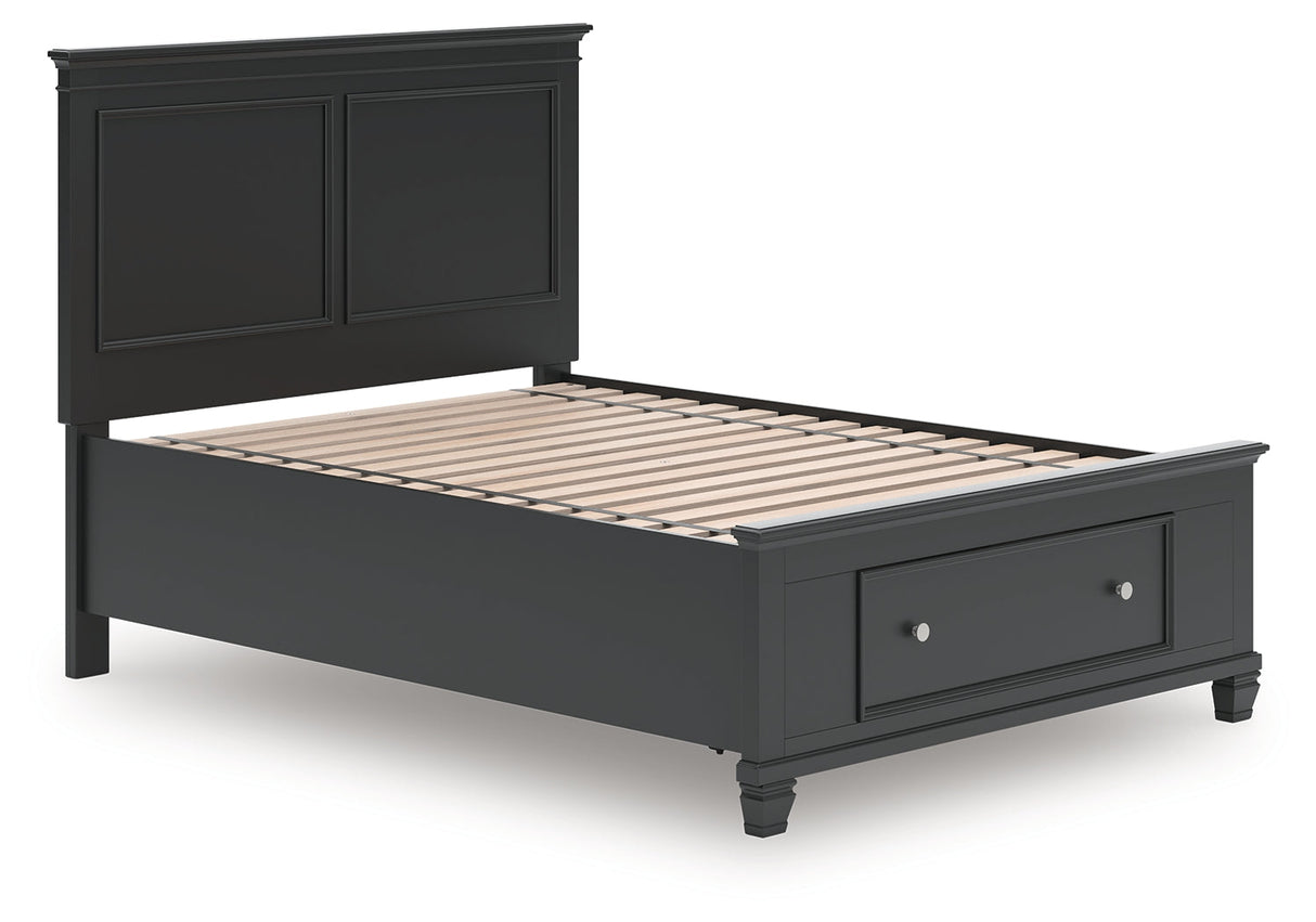Lanolee Black Full Panel Storage Bed by Ashley at Eve Furniture