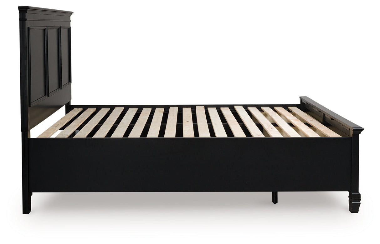 Lanolee Black King Panel Storage Bed by Ashley at Eve Furniture