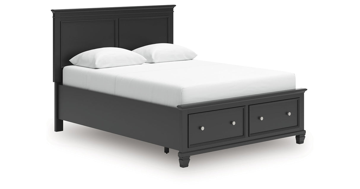 Lanolee Black Queen Panel Storage Bed by Ashley at Eve Furniture