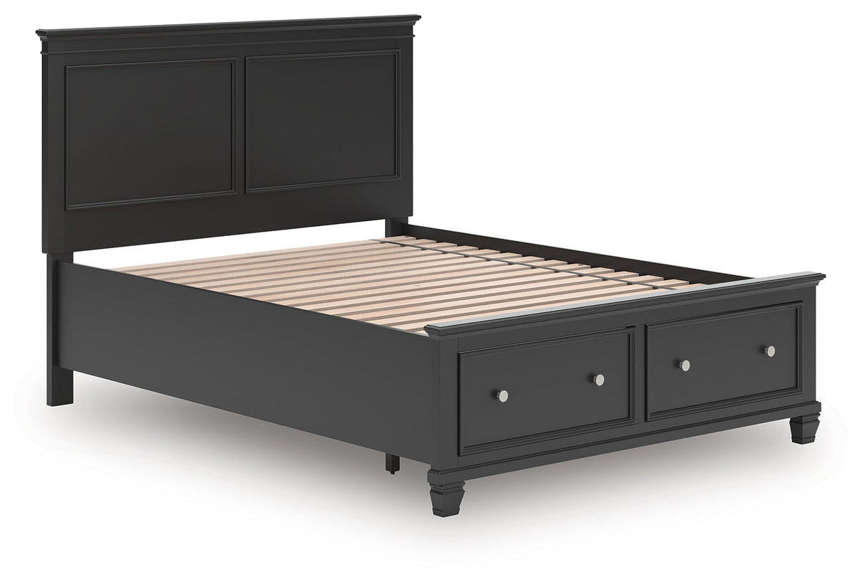 Lanolee Black Queen Panel Storage Bed by Ashley at Eve Furniture