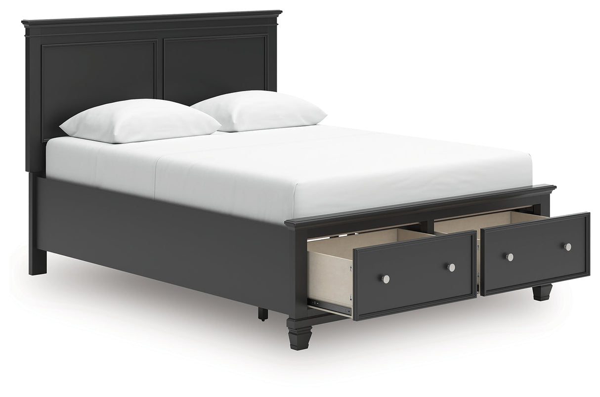 Lanolee Black Queen Panel Storage Bed by Ashley at Eve Furniture