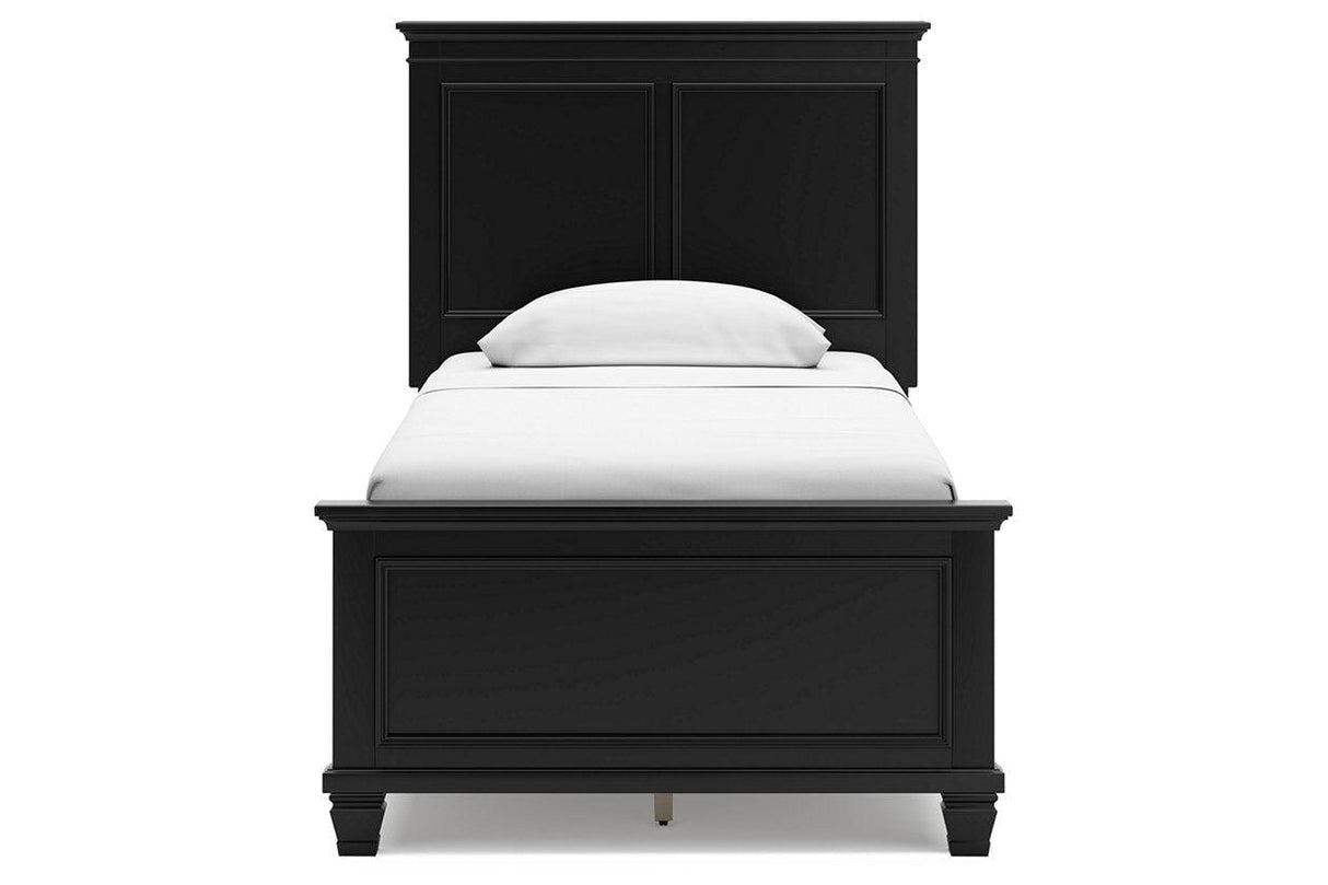 Lanolee Black Twin Panel Bed by Ashley at Eve Furniture