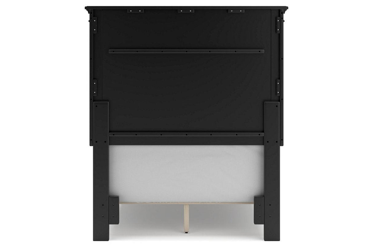 Lanolee Black Twin Panel Bed by Ashley at Eve Furniture