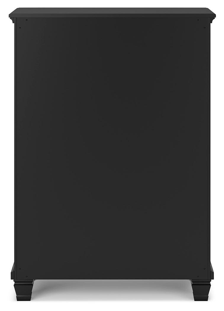 Lanolee Black Chest of Drawers by Ashley at Eve Furniture