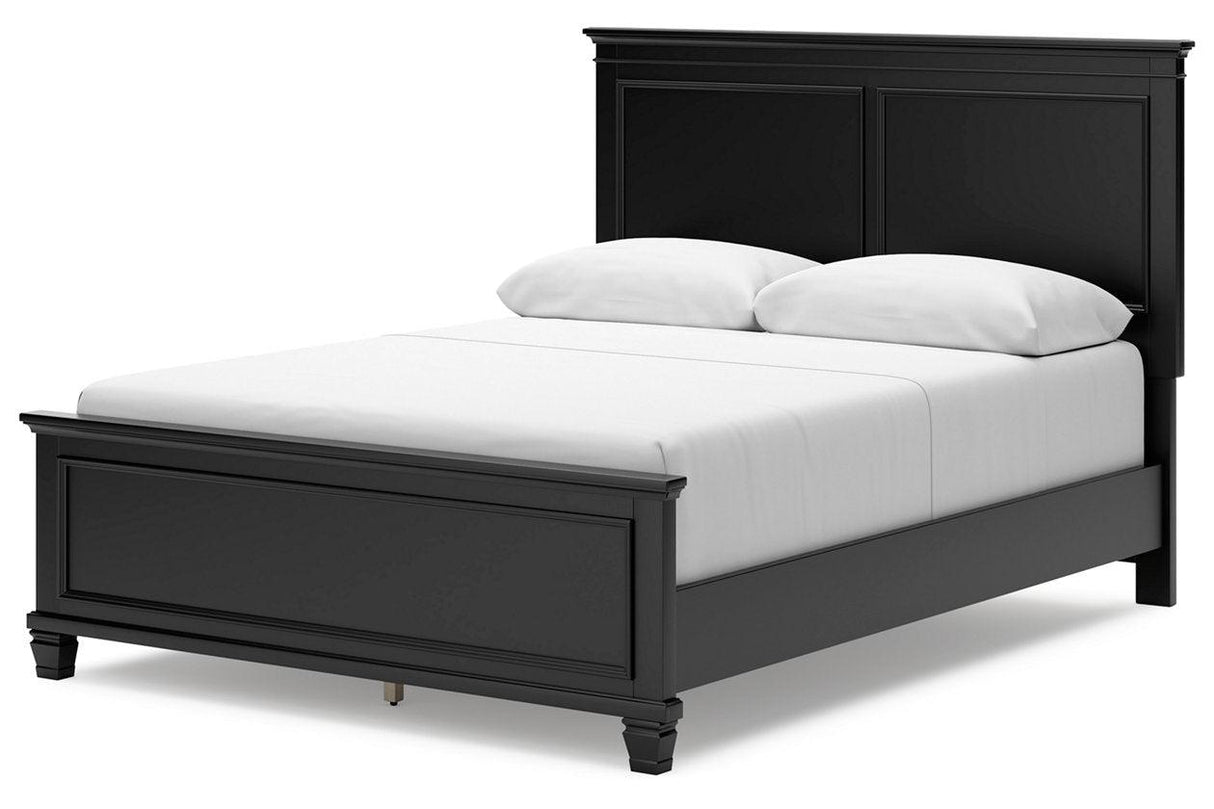 Lanolee Black Queen Panel Bed by Ashley at Eve Furniture