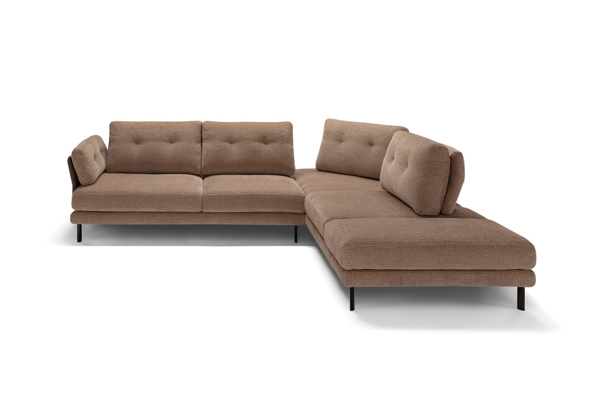 Lara Sectional in Fabric & Leather by ESF Furniture at Eve Furniture