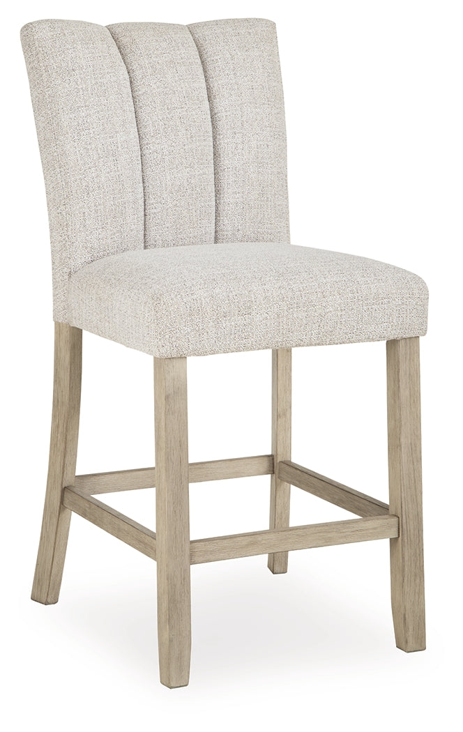 Larawyn Bisque Counter Height Set by Ashley at Eve Furniture