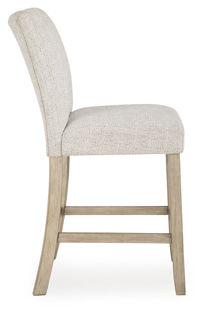 Larawyn Bisque Counter Height Set by Ashley at Eve Furniture