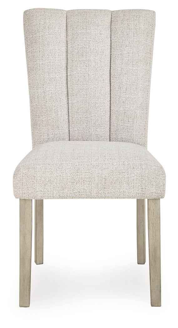 Larawyn Bisque Dining Chair, Set of 2 by Ashley at Eve Furniture