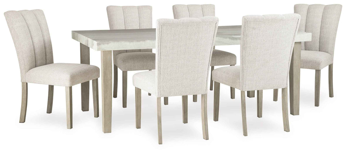 Larawyn Bisque Dining Room Set by Ashley at Eve Furniture
