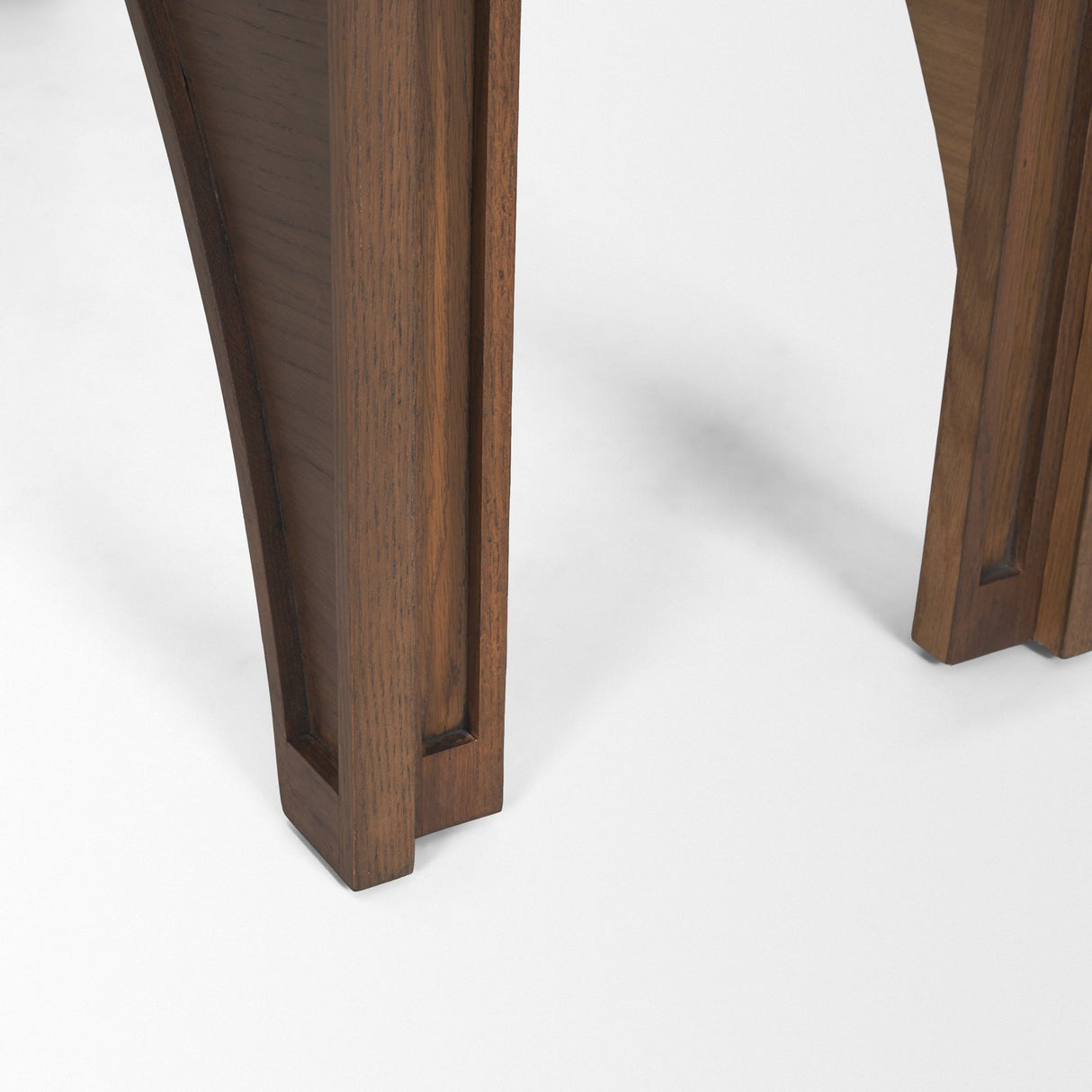 Laraya Dark Brown Wood Arched Console Table by Mercana at Eve Furniture
