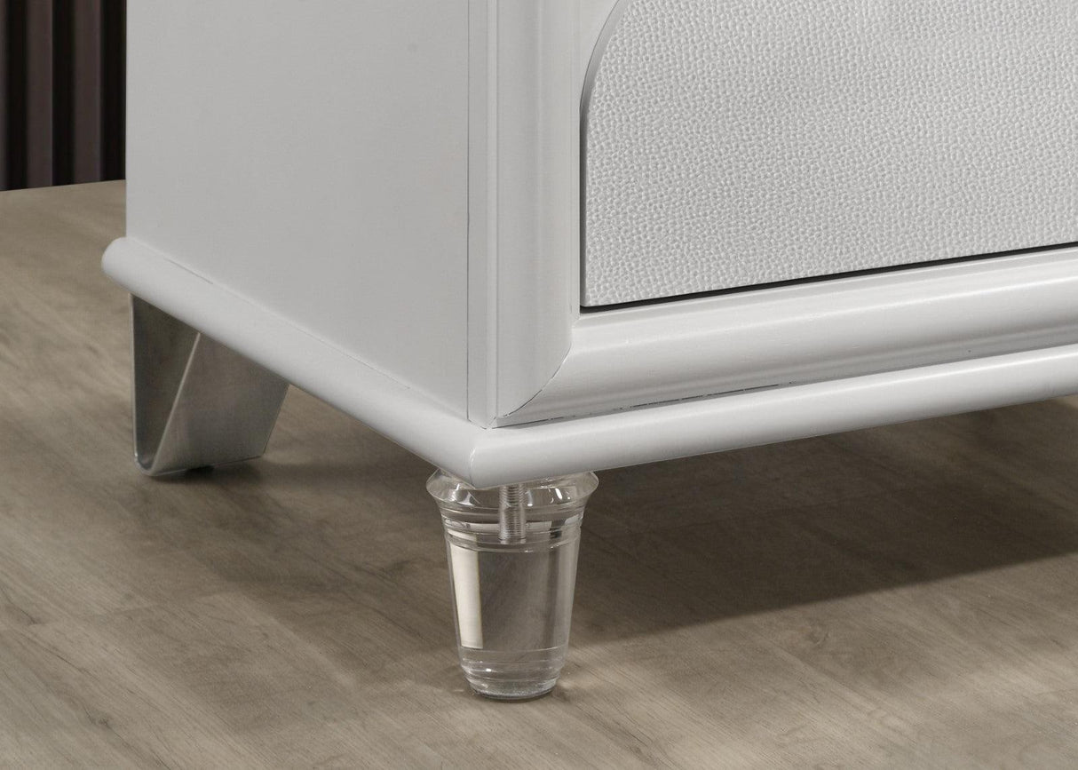 Lareina Pearl White Nightstand by Furniture of America at Eve Furniture