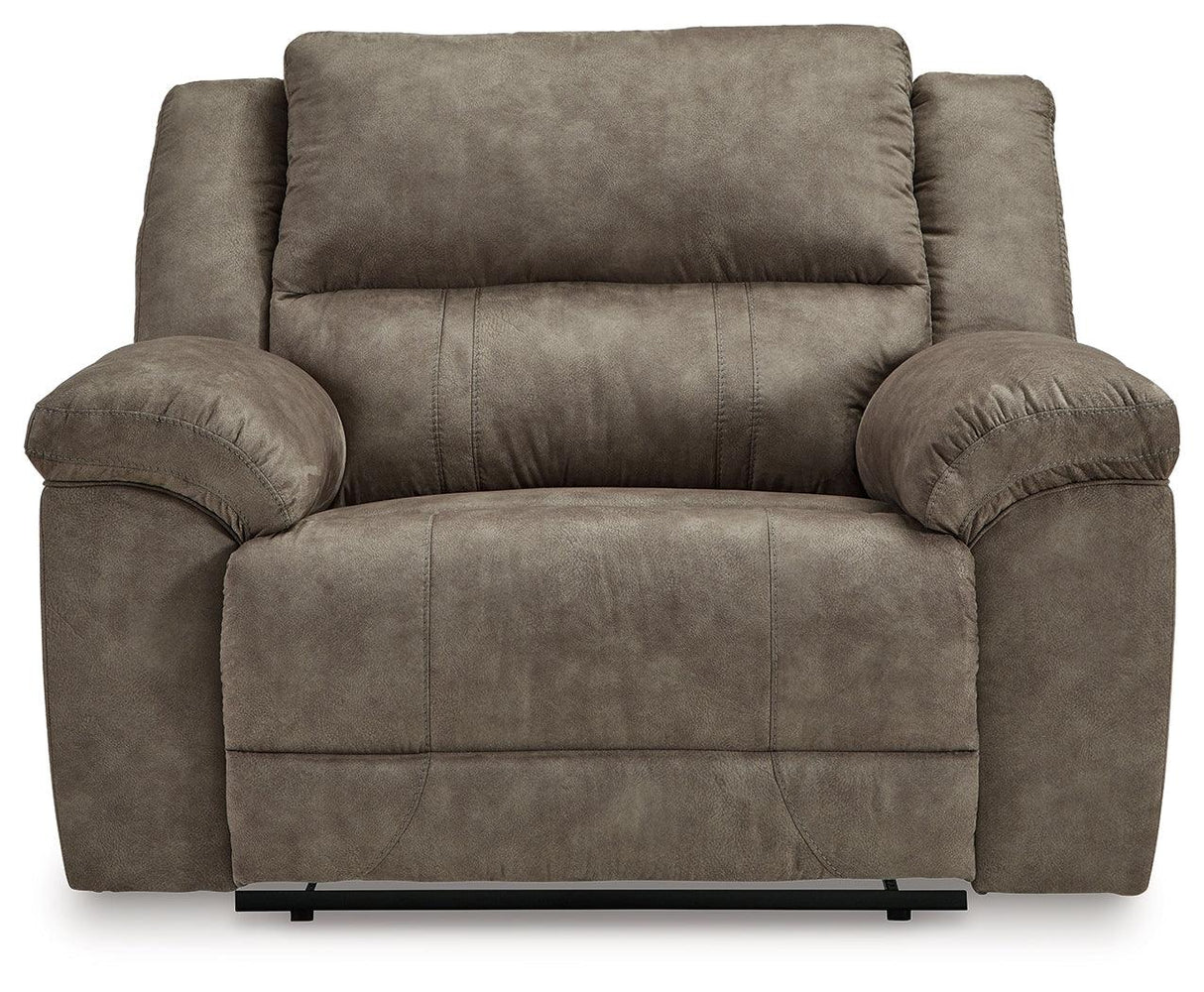 Laresview Fossil Oversized Manual Recliner by Ashley at Eve Furniture