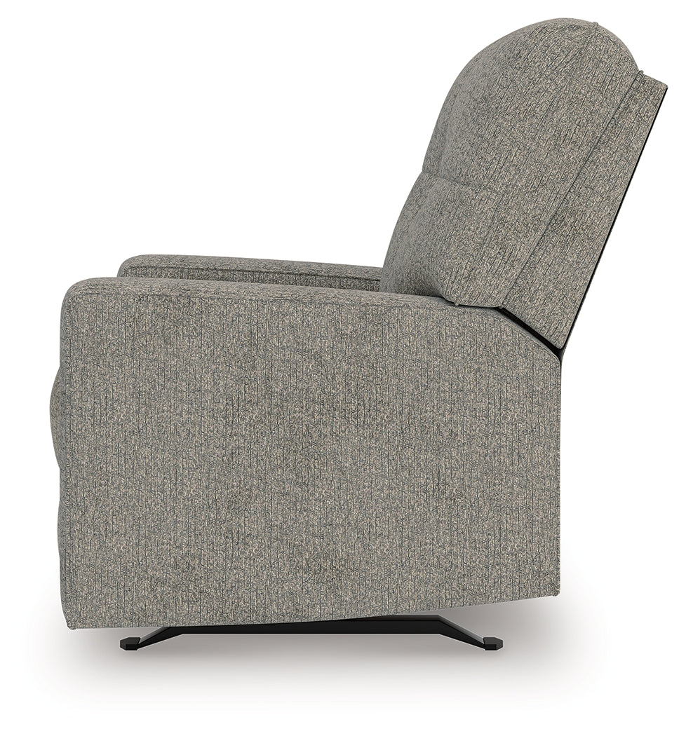 Larimer Iron Manual Recliner by Ashley at Eve Furniture