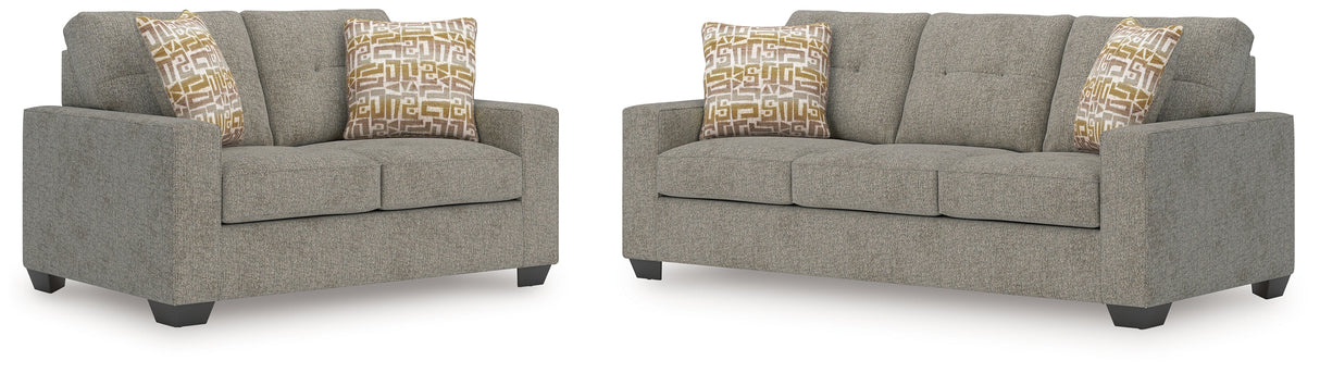 Larimer Iron Sofa and Loveseat by Ashley at Eve Furniture