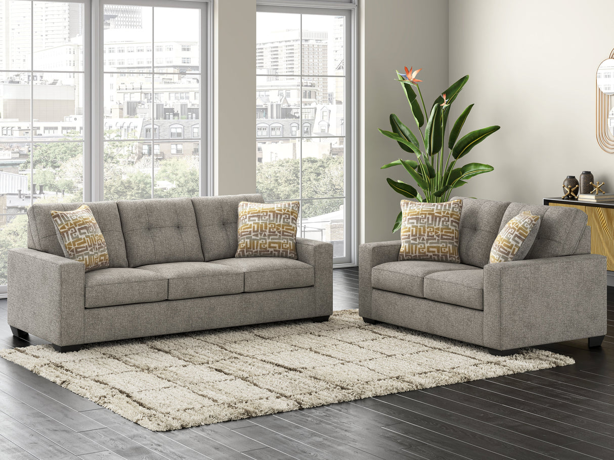 Larimer Iron Sofa and Loveseat by Ashley at Eve Furniture