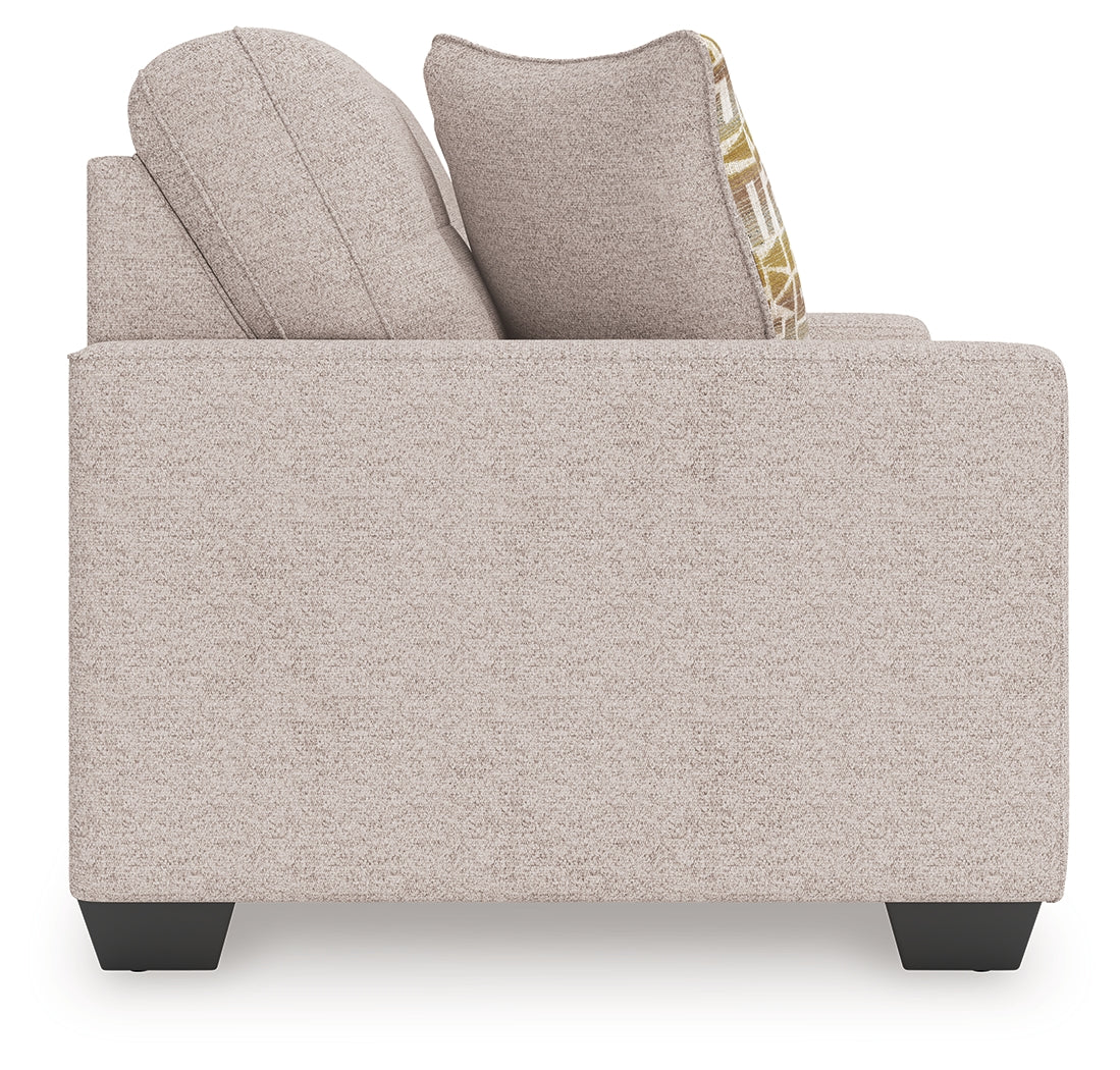 Larimer Stone Loveseat by Ashley at Eve Furniture