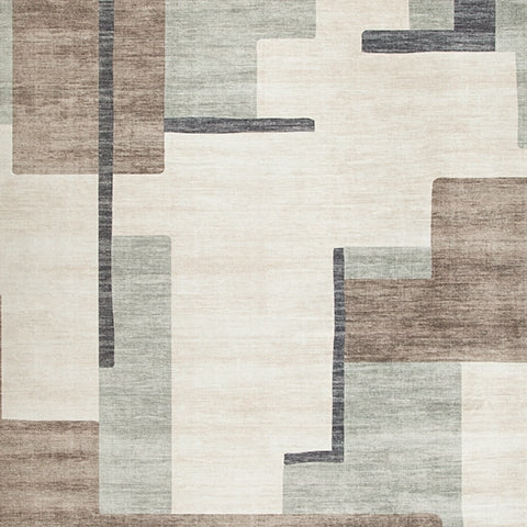 Larkport Cream/Brown/Gray Washable Large Rug by Ashley at Eve Furniture