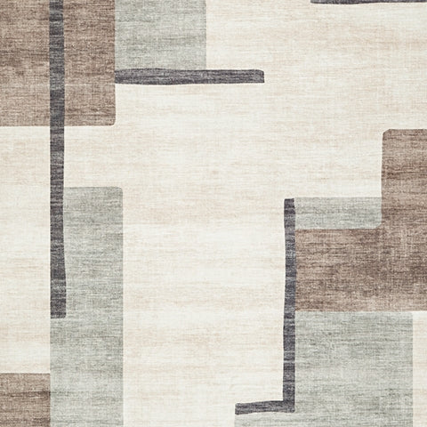 Larkport Cream/Brown/Gray Washable Medium Rug by Ashley at Eve Furniture