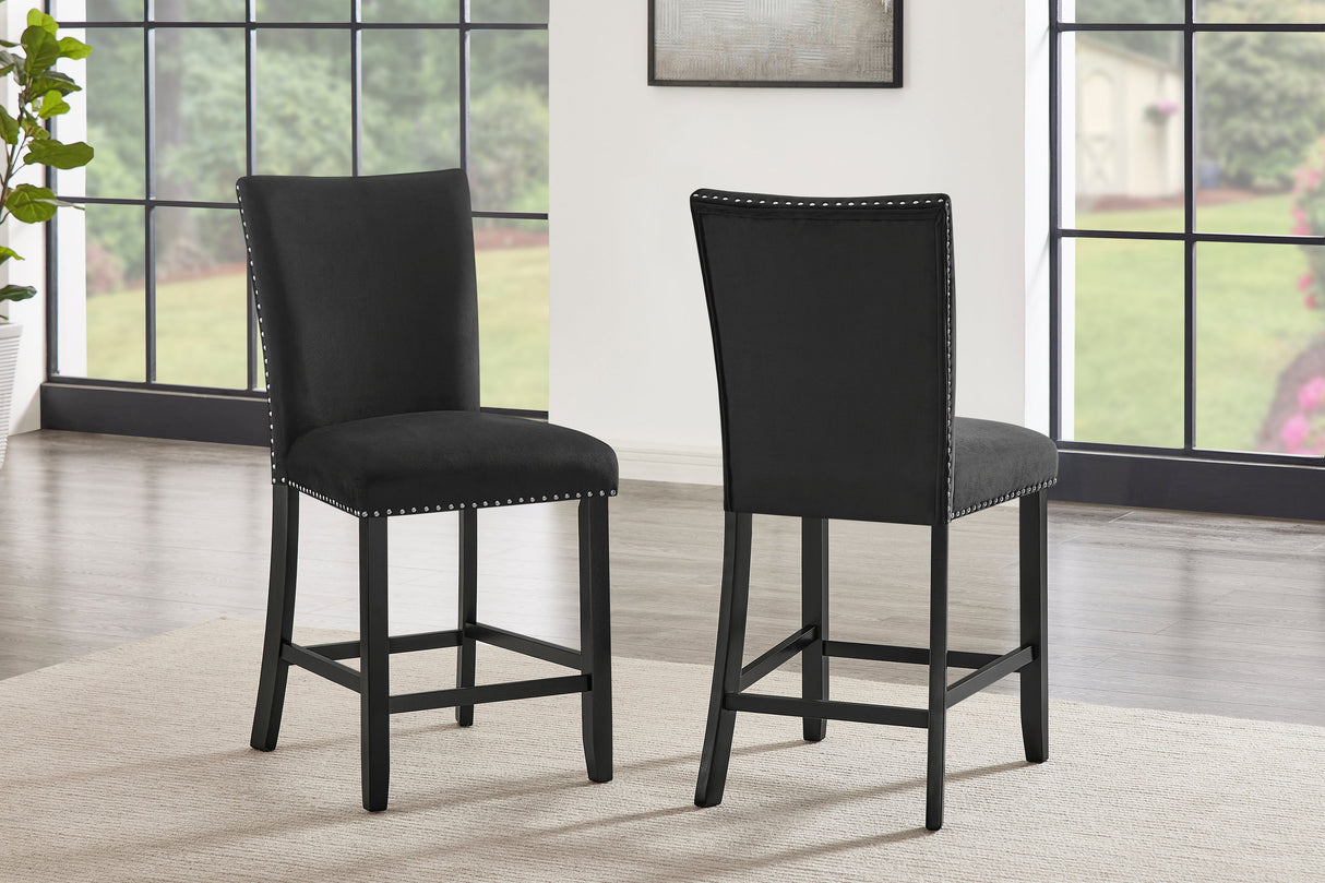Larry Black 7-Piece Counter Height Set