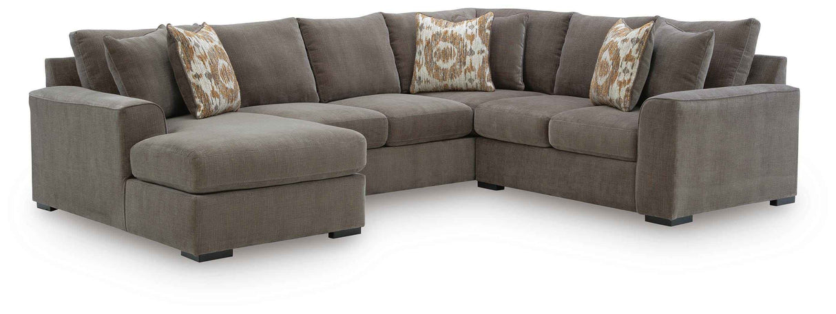 Larson Levee Espresso 3-Piece Sectional by Ashley at Eve Furniture