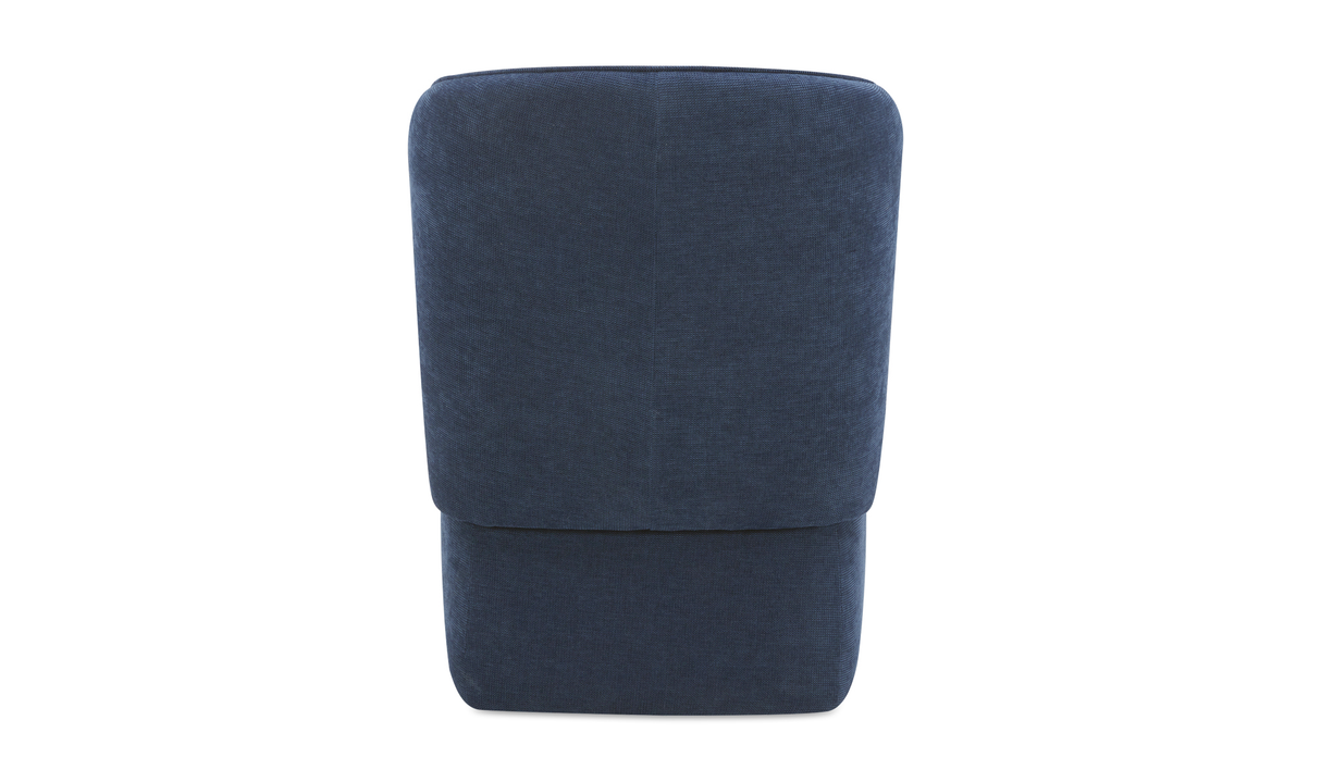 Larson Rolling Dining Chair Navy Blue by Moe's Home at Eve Furniture