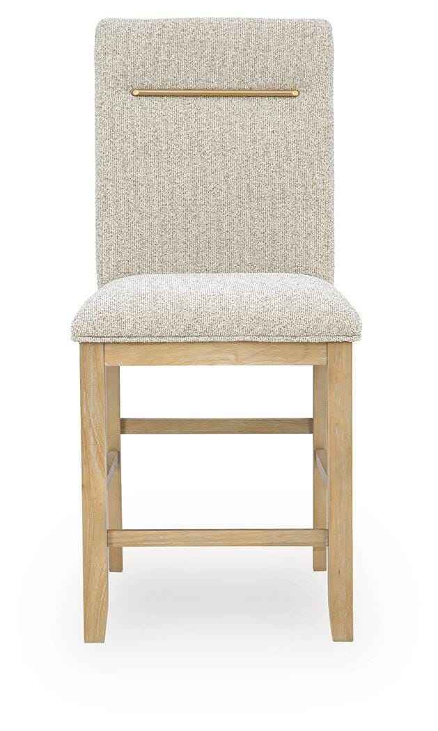 Lasinger Light Brown Counter Height Chair, Set of 2