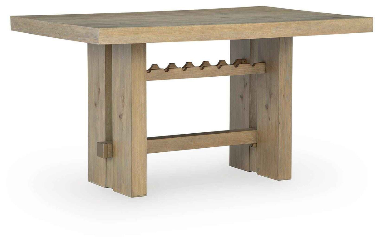 Lasinger Light Brown Counter Height Dining Table