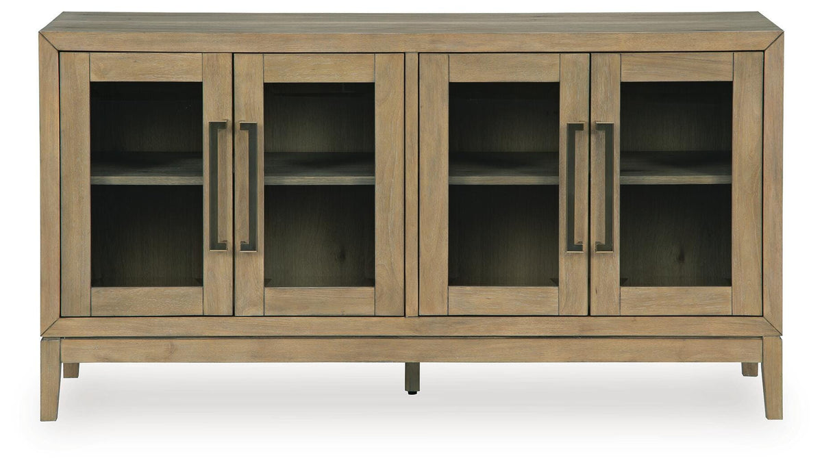 Lasinger Light Brown Dining Server by Ashley at Eve Furniture