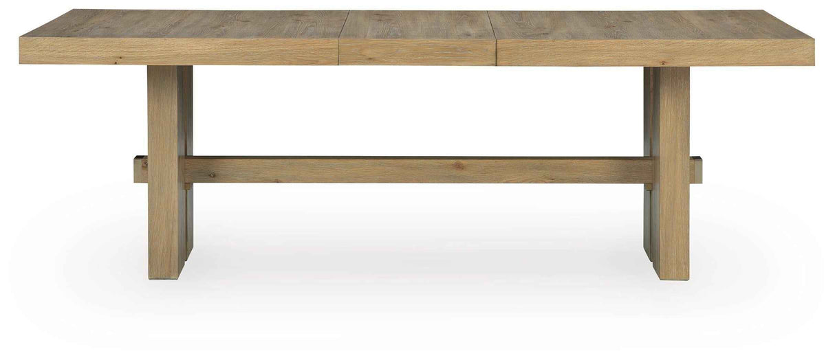 Lasinger Light Brown Extendable Dining Table