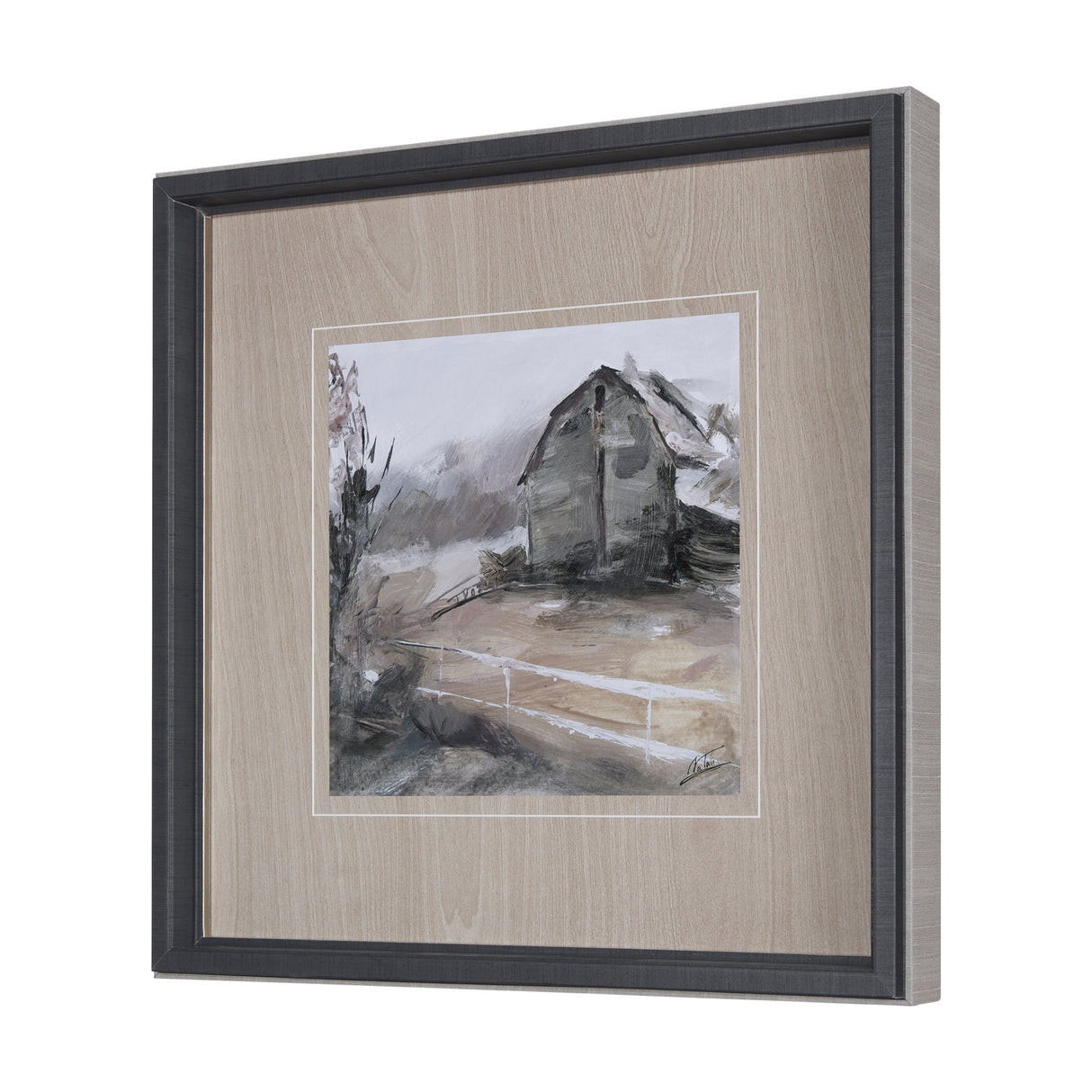 Late Autumn in Countryside I by Mercana Studio Hand Embellished Framed Art Print Matted under Glass by Mercana at Eve Furniture