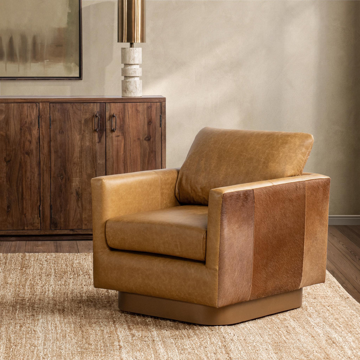 Lathe Swivel Chair by Classic Home at Eve Furniture