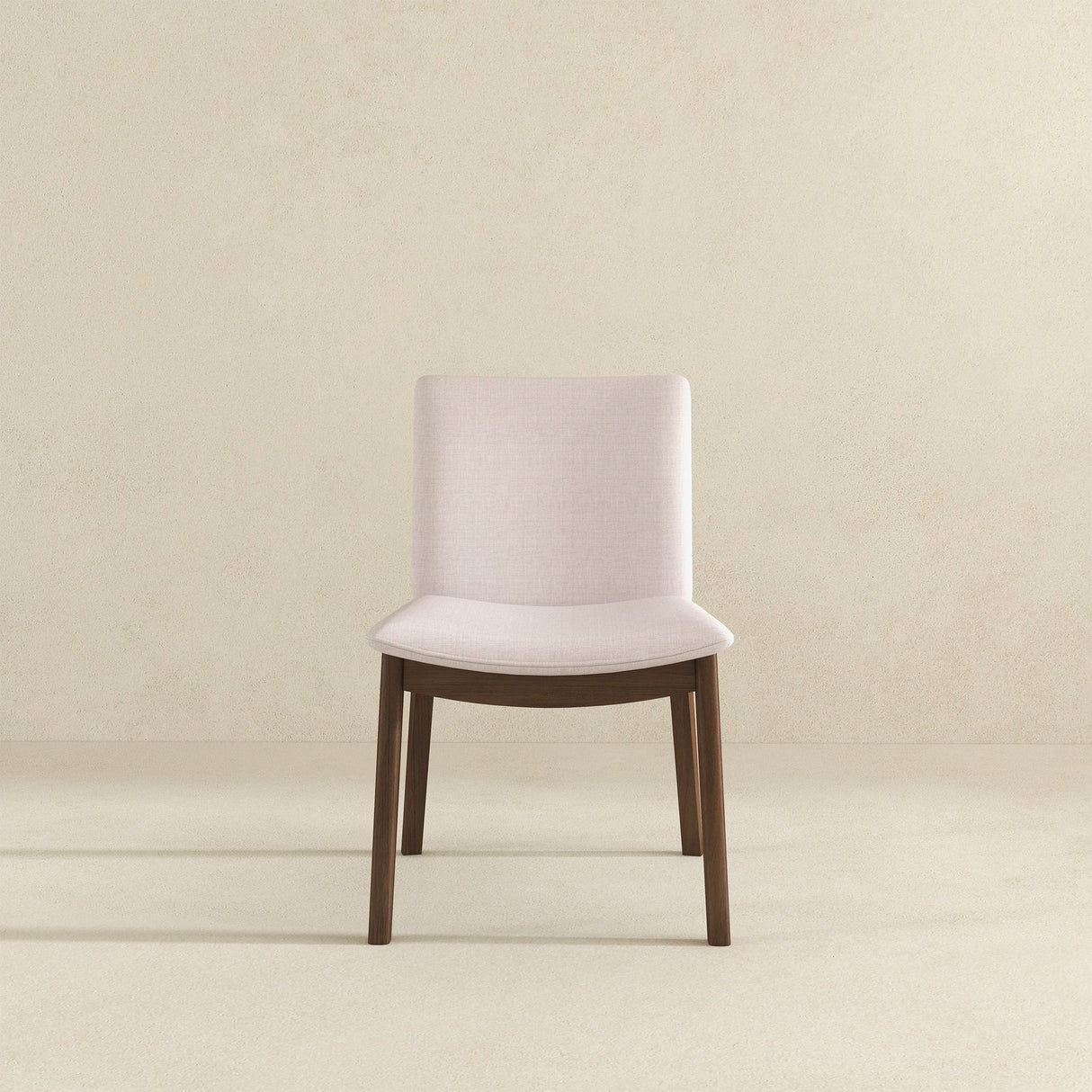 Laura Beige Linen Solid Wood Dining Chair (Set Of 2) by Ashcroft Imports at Eve Furniture