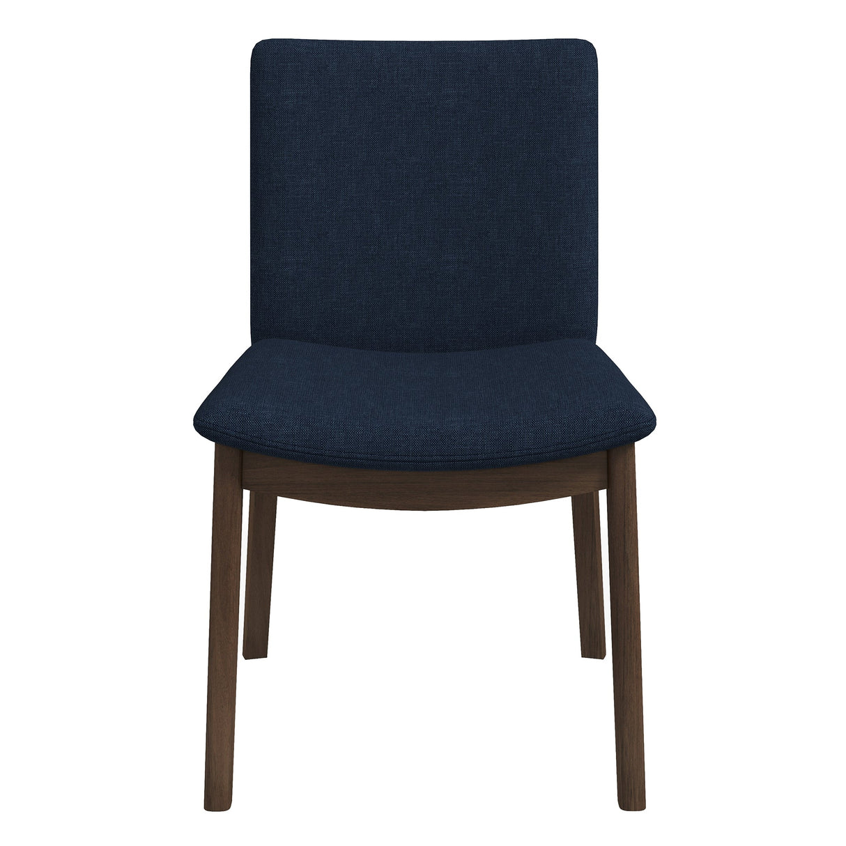Laura Blue Linen Solid Wood Dining Chair (Set Of 2) by Ashcroft Imports at Eve Furniture