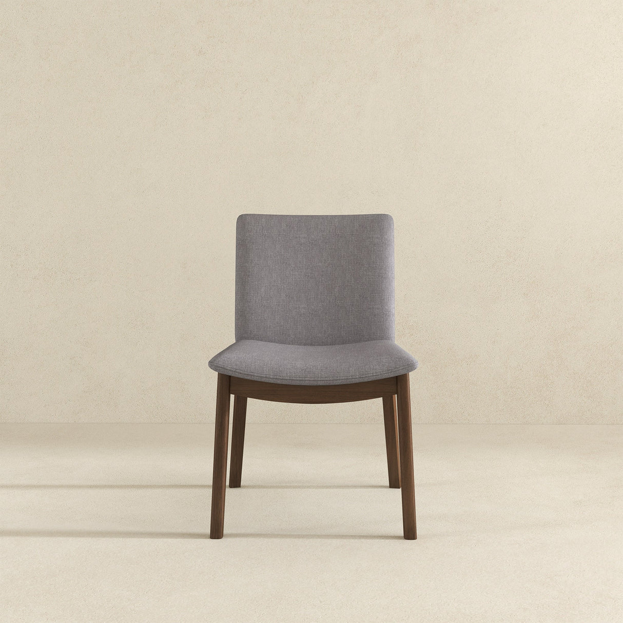 Laura Light Grey Linen Solid Wood Dining Chair (Set Of 2) by Ashcroft Imports at Eve Furniture