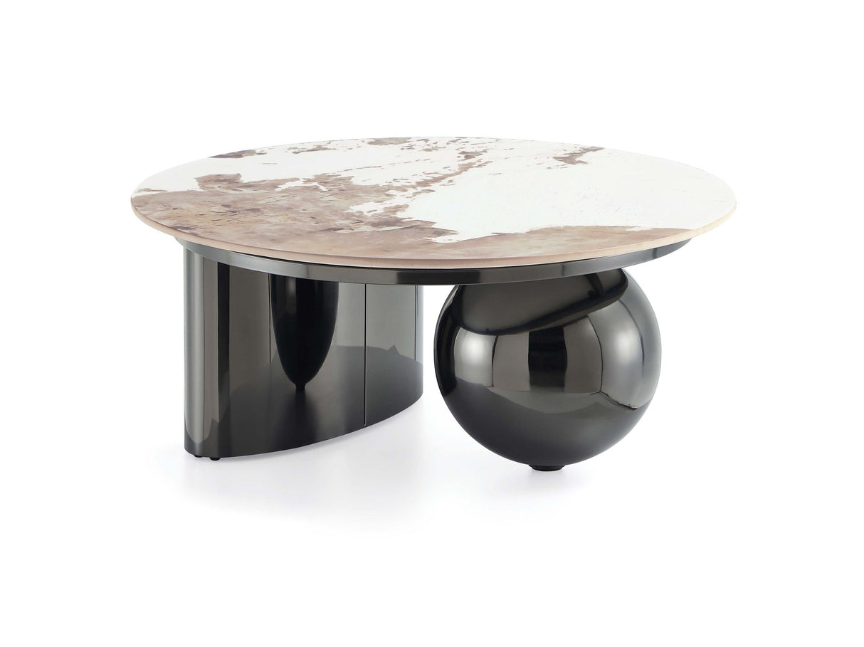 Laurel Coffee Table in Black by Manhattan Comfort at Eve Furniture