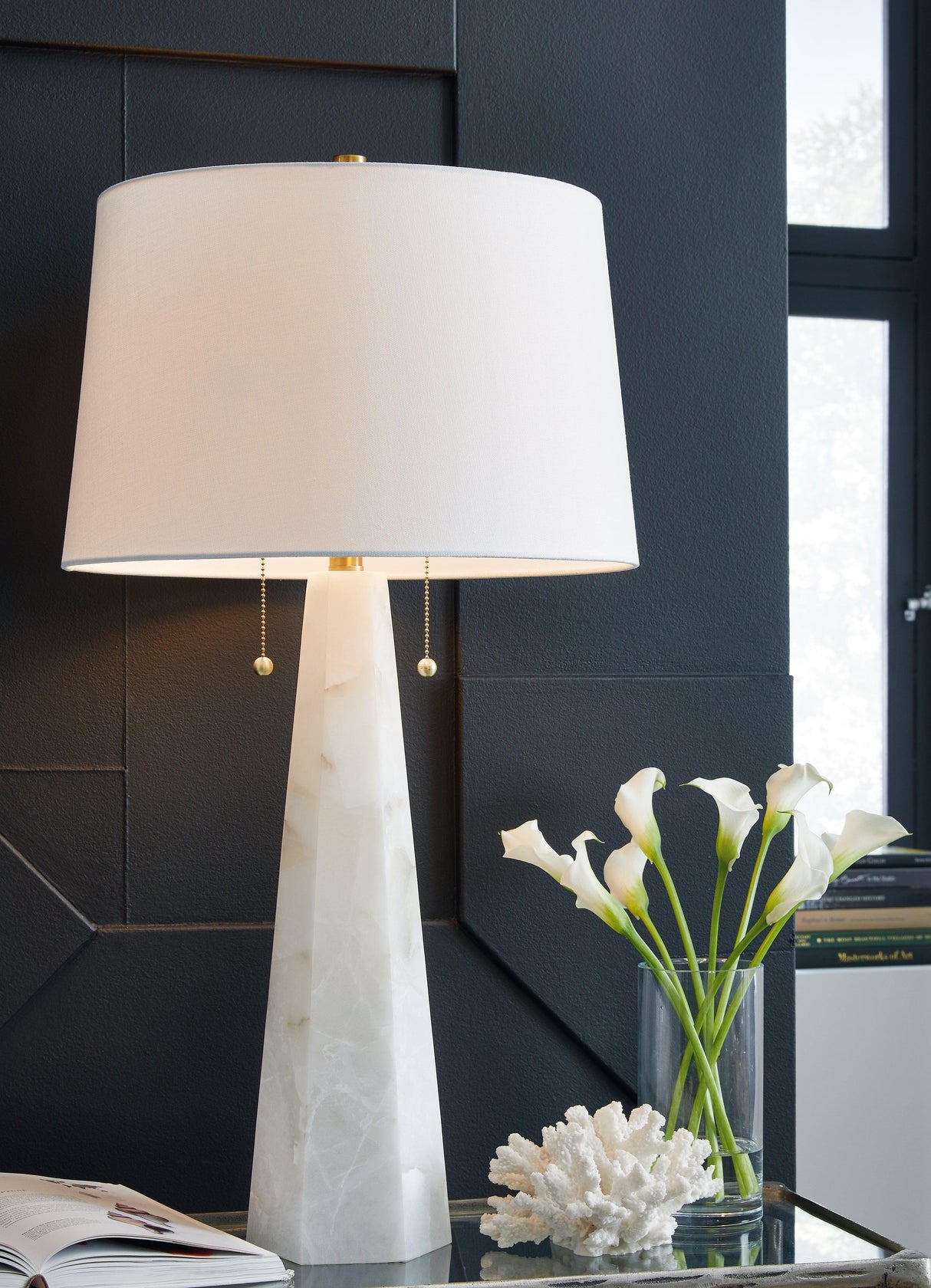 Laurellen White Table Lamp by Ashley at Eve Furniture