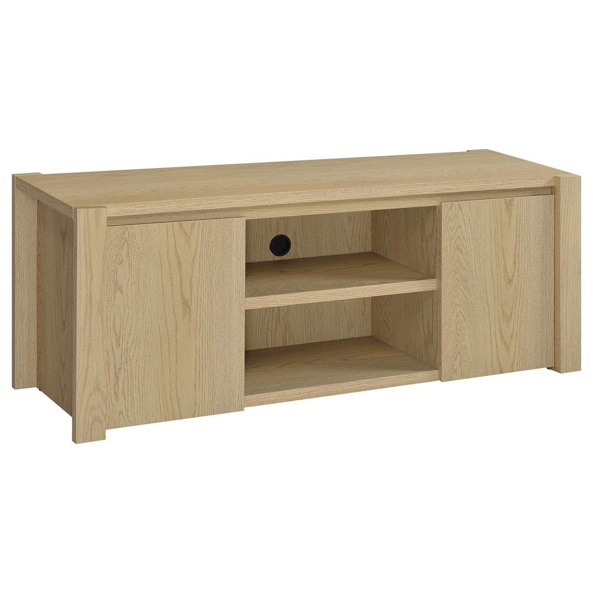 Laurelton Light Oak 60-inch 2-Door TV Stand Media Console by Coaster at Eve Furniture