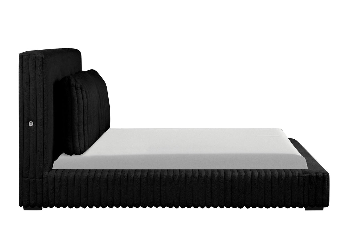 Lauren Black King Platform Bed by Happy Homes at Eve Furniture