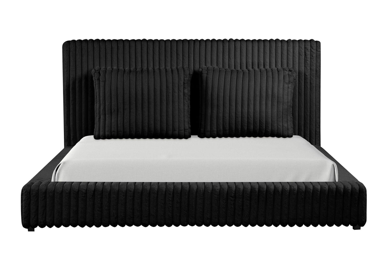 Lauren Black King Platform Bed by Happy Homes at Eve Furniture
