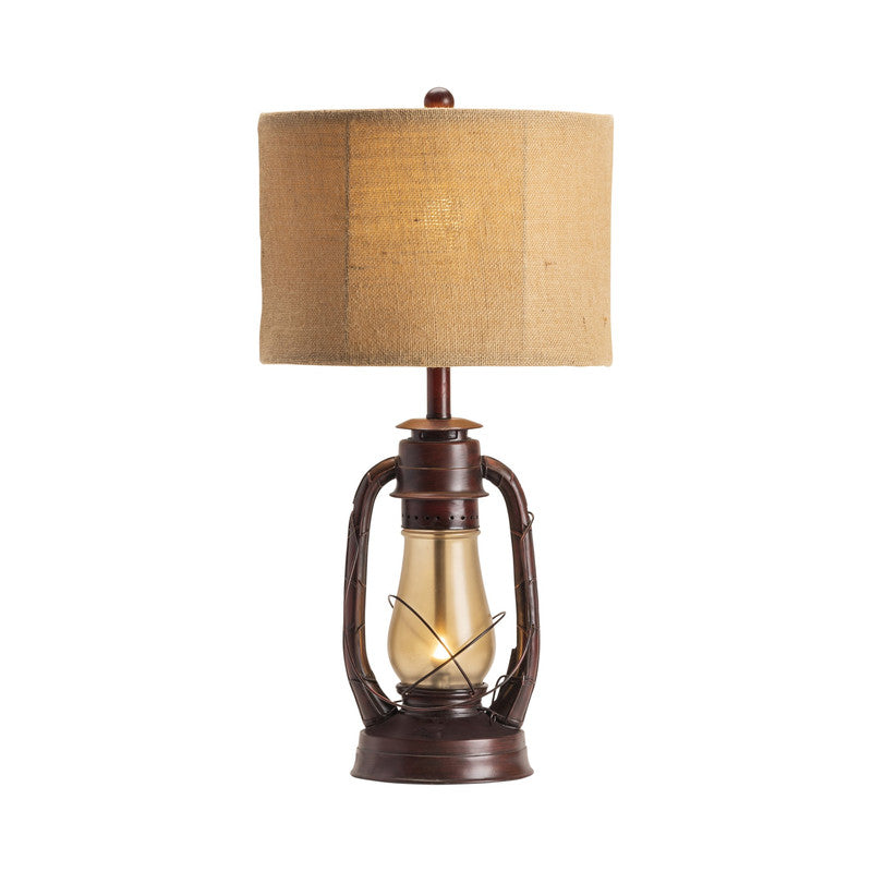 Lauren Red/Transparent Table Lamp by Crestview at Eve Furniture