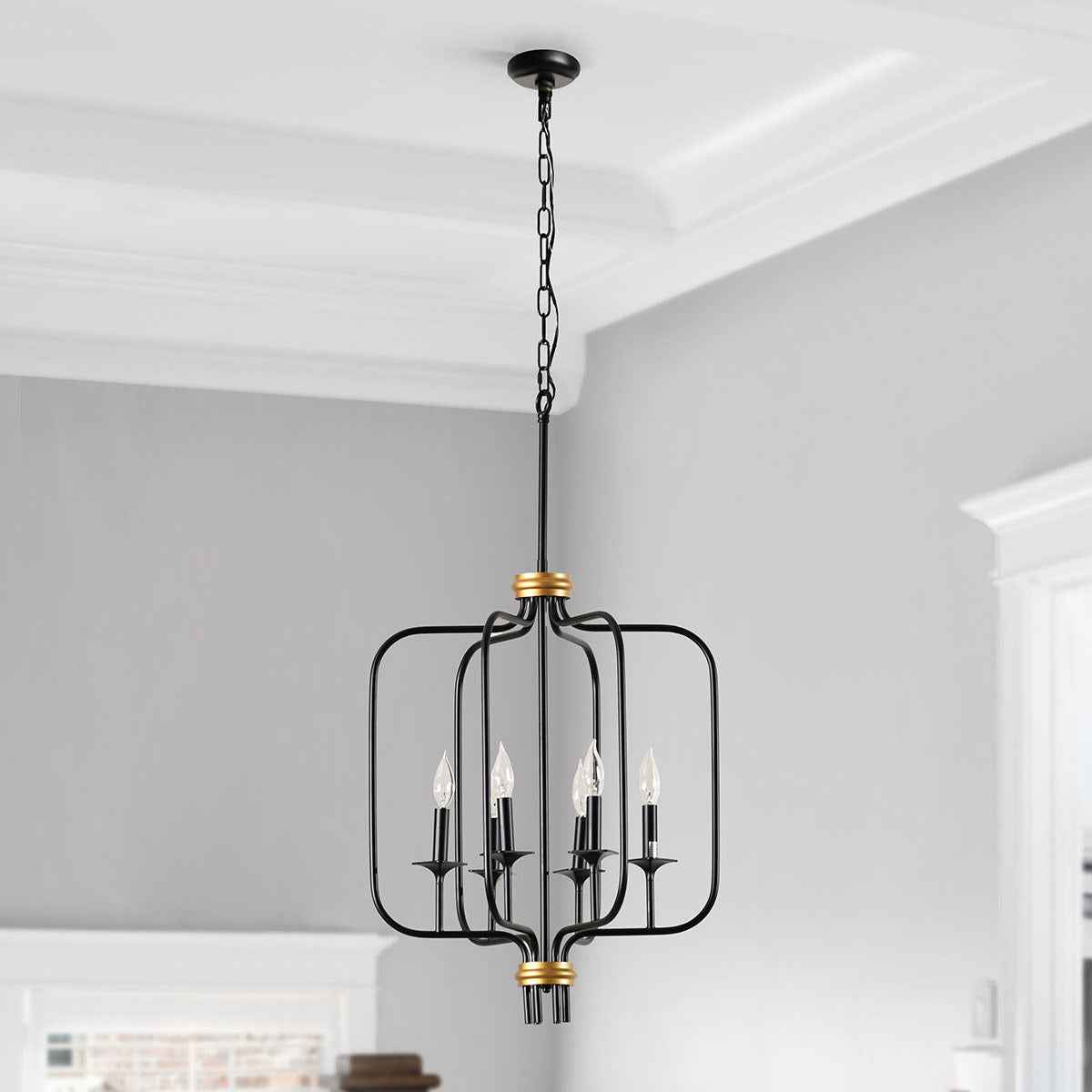 Laurie Black Chandelier by Classic Home at Eve Furniture