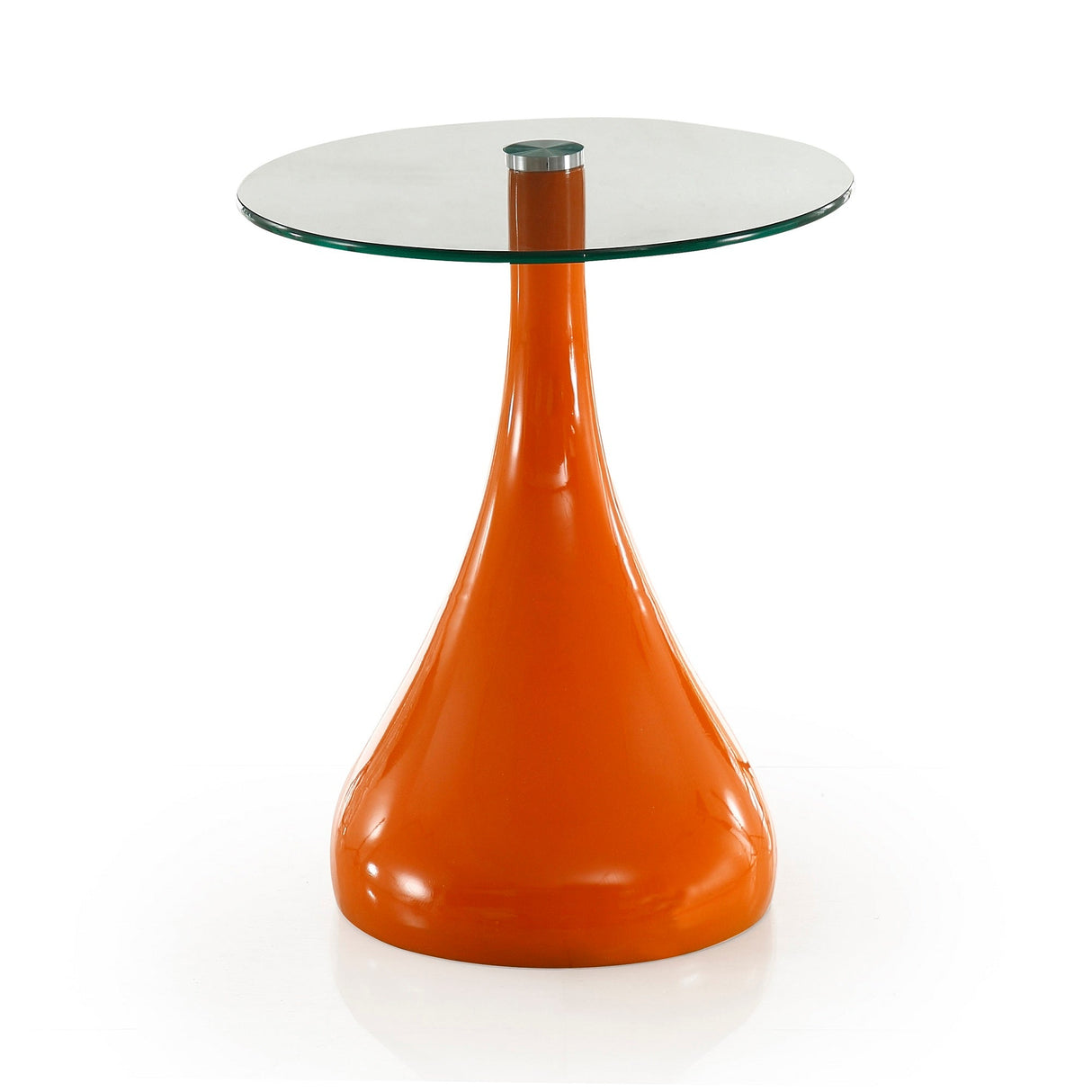 Lava Accent Table in Orange by Manhattan Comfort at Eve Furniture