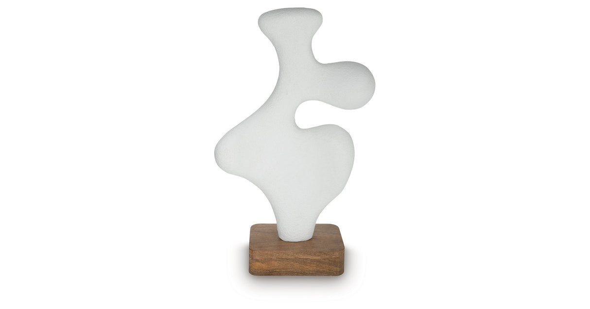 Lavarsen White/Brown Sculpture by Ashley at Eve Furniture