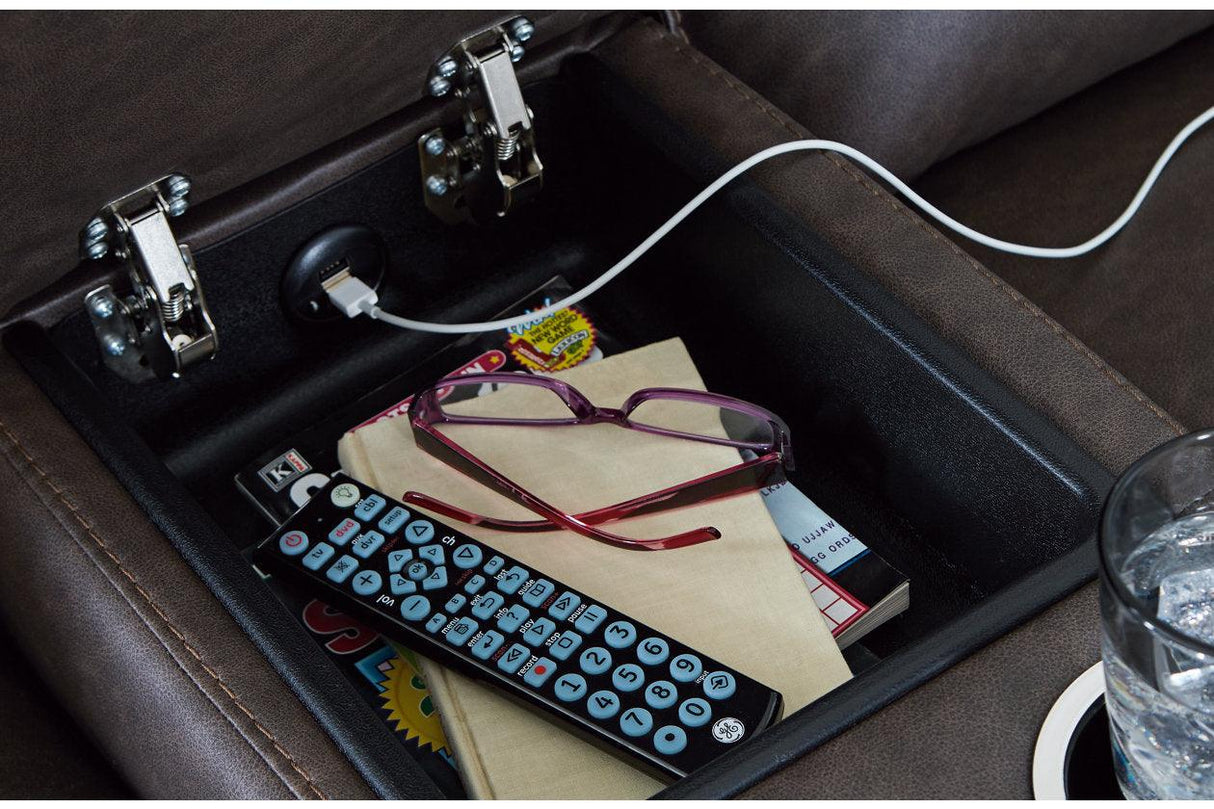 Lavenhorne Granite Manual Reclining Sofa & Loveseat by Ashley at Eve Furniture