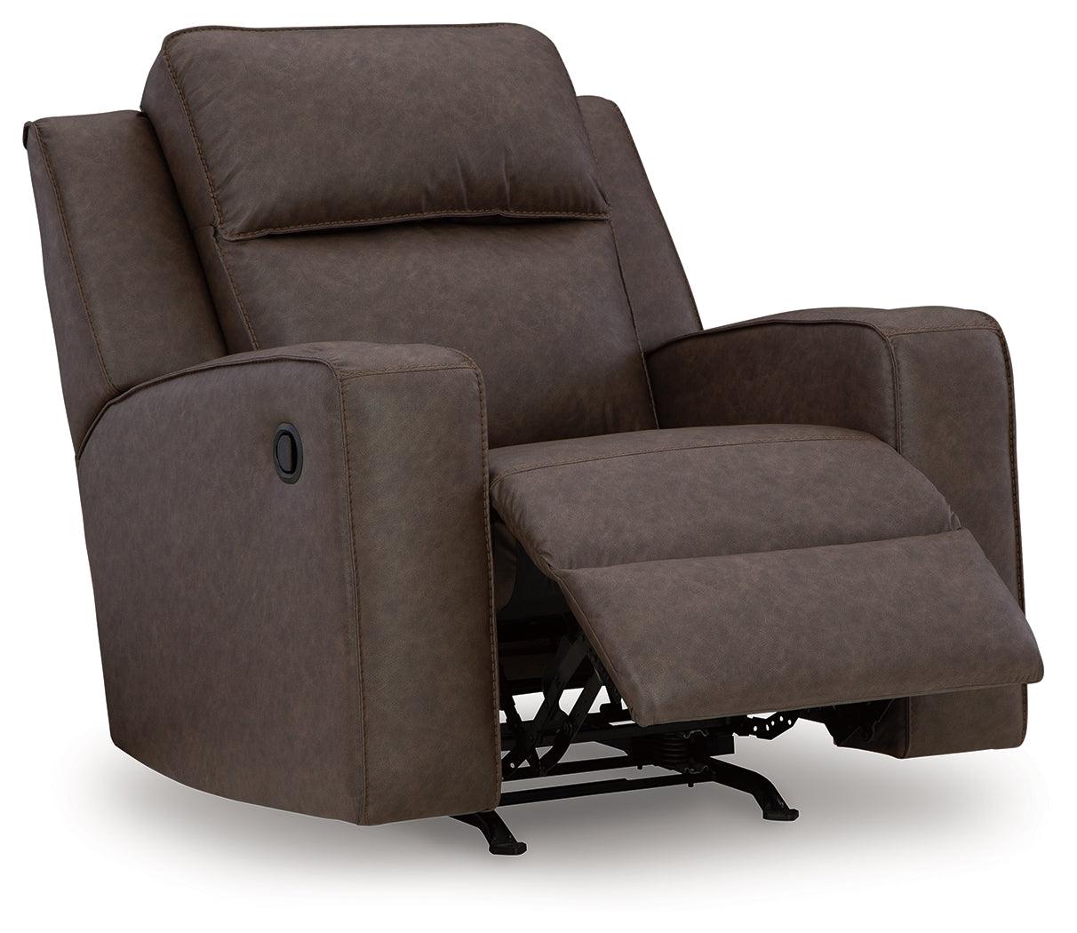 Lavenhorne Granite Manual Rocker Recliner by Ashley at Eve Furniture