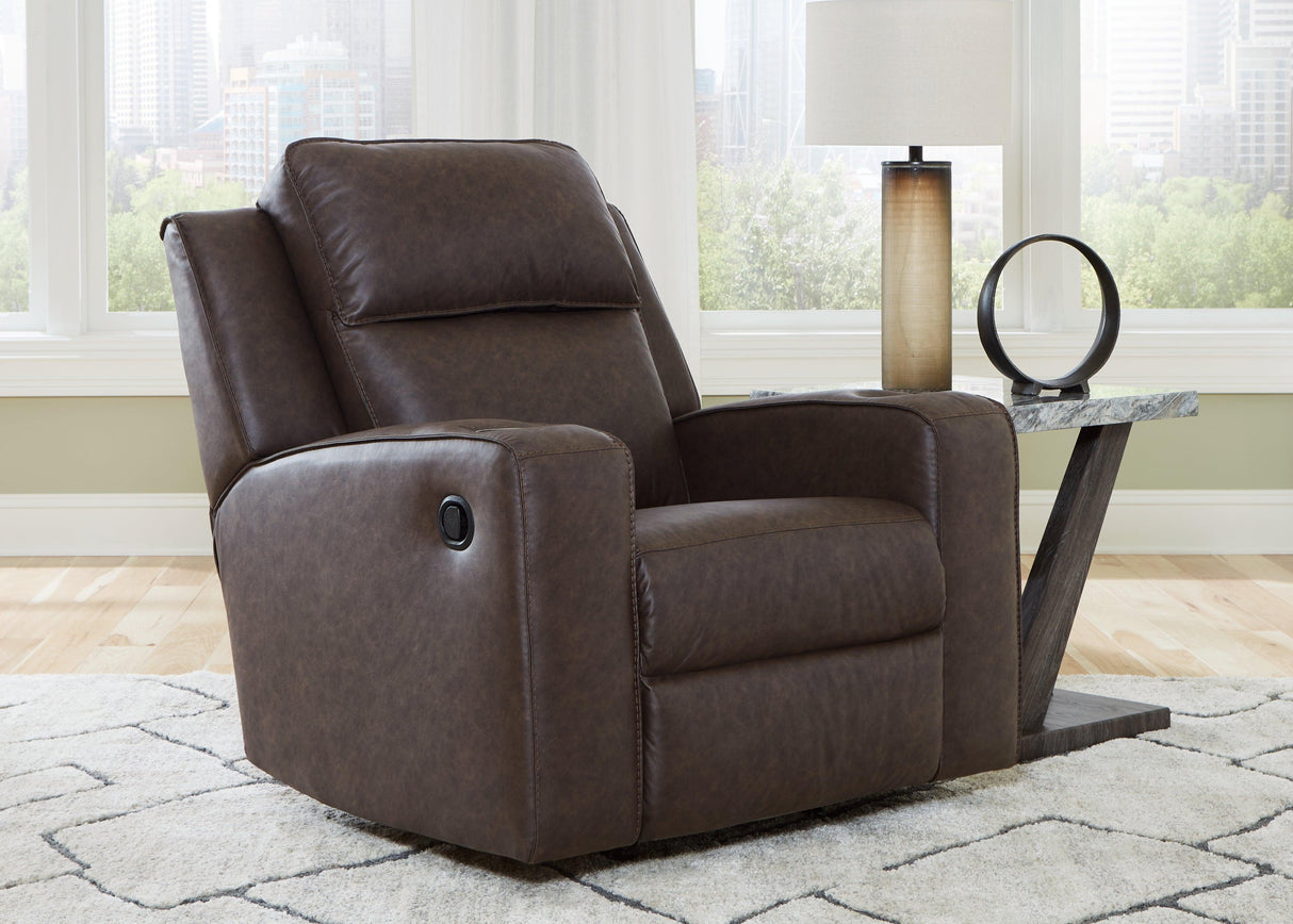 Lavenhorne Granite Manual Rocker Recliner by Ashley at Eve Furniture