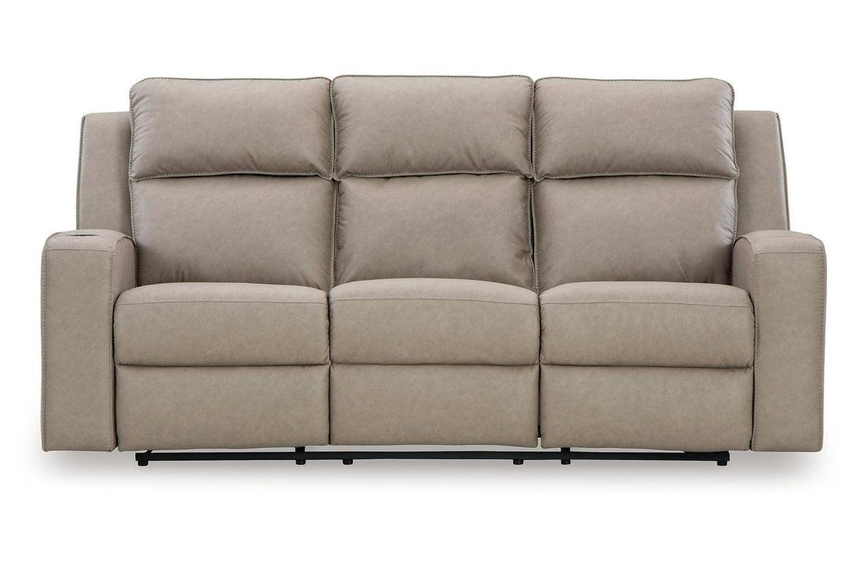 Lavenhorne Pebble Manual Reclining Sofa and Loveseat by Ashley at Eve Furniture